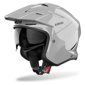 Kaski motocyklowe - Kask Otwarty Airoh Kombakt Szary błyszczącyS - miniaturka - grafika 1