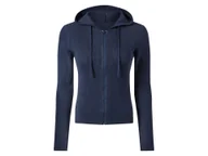 Swetry damskie - esmara® Sweter damski z kapturem (Niebieski, XS (32/34)) - miniaturka - grafika 1