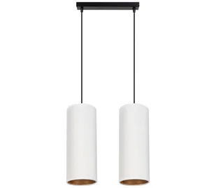 Żyrandol na lince AVALO 2xE27/60W/230V biały - Lampy sufitowe - miniaturka - grafika 1