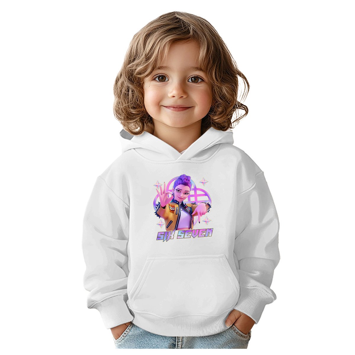 BLUZA DZIECIĘCA 67 SIX SEVEN VIRAL HUNTRIX 122-128 CHŁOPIĘCA DZIEWCZĘCA