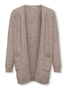 KIDS ONLY Dziewczęcy Koglesly L/S Open Cardigan KNT Noos Kardigan, Beżowy/Szczegóły: melanż, 122/128 cm - Swetry damskie - miniaturka - grafika 1