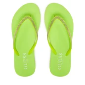 Klapki i japonki damskie - Japonki Guess E5GZ05BB00F Zielony - miniaturka - grafika 1