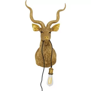 Lampa ścienna Animal Goat złota - Kare - Lampy ścienne - miniaturka - grafika 1