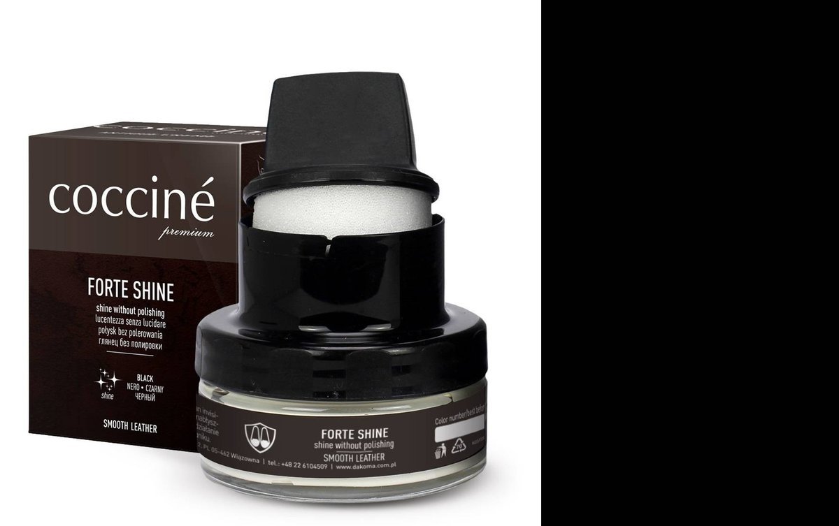 Pasta do butów samopołysk coccine forte shine 50 ml Czarny 02
