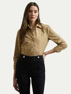 Koszule damskie - LAUREN RALPH LAUREN Koszula 200925378002 Beżowy Relaxed Fit - miniaturka - grafika 1