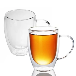 2x Szklanki Termiczne 300 - 400 ml - Szklanka Termo dmuchany ustnie izolowany do latte macchiato, jako szklanka do herbaty lub szklanka do kawy, moż.. - Szklanki - miniaturka - grafika 1