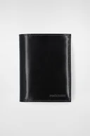 Portfele - Portfel Skórzany Ciemnobrązowy PM4 - miniaturka - grafika 1