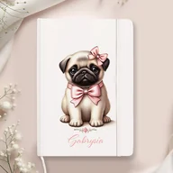 Notesy i bloczki - NOTATNIK z imieniem dziecka Mops - miniaturka - grafika 1