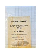 Pasmanteria - Tkanina do haftu kanwa Aida Easy Count Zweigart 14ct (54 ściegi/10) 42x54cm - miniaturka - grafika 1