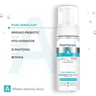 Pharmaceris A Puri-Sensilium myjąca pianka do twarzy 150ml - Pianki do mycia twarzy - miniaturka - grafika 1