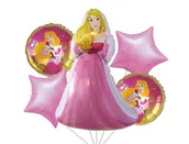 Balony i akcesoria - Zestaw balonów ŚPIĄCA KRÓLEWNA 5 el. - miniaturka - grafika 1