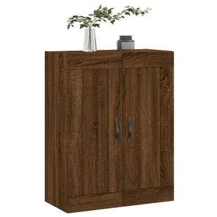 Szafka wisząca, brązowy dąb, 69,5x34x90 cm Lumarko! - Szafki do salonu - miniaturka - grafika 5