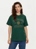 Koszulki i topy damskie - New Balance T-Shirt WT43548 Zielony Oversize - miniaturka - grafika 1