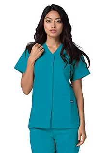 Koszule damskie - Adar Uniforms Adar Uniforms Damska koszula medyczna 604tbl4x, niebiesko-niebieska, 4XL UK 604TBL4X - grafika 1
