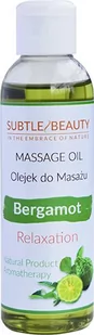 Subtle Beauty Antystresowy Naturalny olejek do masażu Bergamotowy 140ml - Olejki i świece do masażu - miniaturka - grafika 1