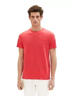 Koszulki męskie - TOM TAILOR Koszulka męska 1036319, 31045-Soft Berry Red, M, 31045 - Soft Berry Red, M - miniaturka - grafika 1