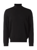 Swetry męskie - Sweter z dzianiny z golfem - miniaturka - grafika 1