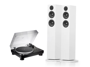 Audio-Technica AT-LP5X (czarny) + A38 (biały) - Zestawy stereo - miniaturka - grafika 1