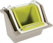 Karmniki dla ptaków - Zolux Karmidełko z żerdką zielone 84857 - miniaturka - grafika 1