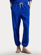 Spodnie sportowe damskie - Polo Ralph Lauren Spodnie dresowe 211971700006 Niebieski Tapered Fit - miniaturka - grafika 1