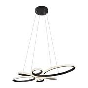 Lampy sufitowe - Czarna lampa wisząca LED Fly – Trio - miniaturka - grafika 1