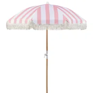 Parasole ogrodowe - Parasol ogrodowy ⌀ 150 cm różowy z białym MONDELLO - miniaturka - grafika 1