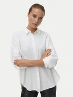 Koszule damskie - Vero Moda Koszula Fanni 10337791 Biały Oversize - miniaturka - grafika 1