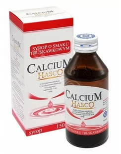 Hasco-Lek HASCO CALCIUM Syrop o smaku truskawkowym - 150 ml - Witaminy i minerały - miniaturka - grafika 1