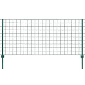 Ogrodzenia - Vidaxl Euro 20 x 0,8 m, kolor zielony, stal - miniaturka - grafika 1