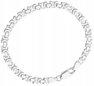 Bransolety męskie - Bransoletka Srebrna Męska Splot Królewski 5,60 mm pr 925 Grawer Gratis - miniaturka - grafika 1