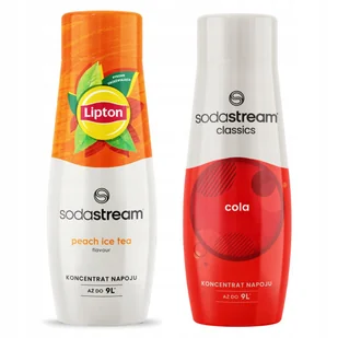 2x Syrop Koncentrat Sodastream Lipton Ice Tea Peach Brzoskwinia + Cola - Syropy i koncentraty owocowe - miniaturka - grafika 1