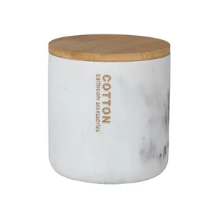 Pojemnik na chusteczki higieniczne Marble Biały Splendid - Pojemniki łazienkowe - miniaturka - grafika 1