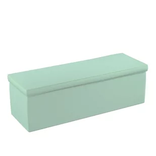 Dekoria.pl Dekoria.pl Skrzynia tapicerowana zieleń eukaliptusa 120 × 40 × 40 cm Loneta 526-133-61 - Pufy i podnóżki - miniaturka - grafika 1