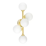 Lampy ścienne - LAMPA ŚCIENNA KINKIET NOWOCZESNY KLASYCZNY ZŁOTY MARSIADA W5 - miniaturka - grafika 1