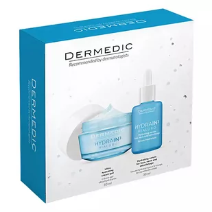 Dermedic zestaw Hydrain 3 Hialuro, krem-żel ultranawilżający, 50 ml + serum nawadniające, 30 ml | Darmowa dostawa od 199,99 zł !! 7081365 - Zestawy kosmetyków damskich - miniaturka - grafika 1