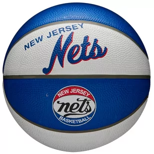 Piłka do koszykówki Wilson NBA Team Retro Brooklyn Nets Mini Ball rozmiar 3 - Koszykówka - miniaturka - grafika 1