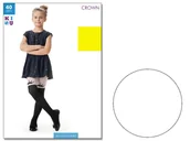 Rajstopy - Rajstopy dla dzieci korona na kolanie 116-122 Bianco - miniaturka - grafika 1