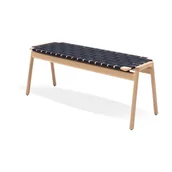 Ławki do przedpokoju - Czarno-naturalna ławka Klupa – Gazzda - miniaturka - grafika 1