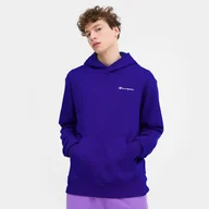 Bluzy sportowe męskie - Męska bluza dresowa nierozpinana z kapturem CHAMPION Hooded Sweatshirt - granatowa - miniaturka - grafika 1