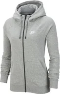 Bluzy damskie - Nike Damska bluza z kapturem Advance 15 Full-Zip Charcoal Heather/White, M - miniaturka - grafika 1