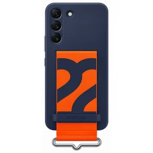 Samsung Etui Silicone Cover Strap do Galaxy S22 EF-GS901TNEGWW Granatowy - Etui i futerały do telefonów - miniaturka - grafika 1