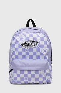 Vans plecak damski kolor fioletowy duży wzorzysty - Plecaki - miniaturka - grafika 1