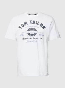 T-shirt z nadrukiem z logo - Koszulki męskie - miniaturka - grafika 1