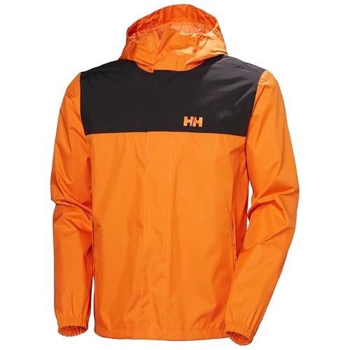 Helly Hansen Męska kurtka przeciwdeszczowa Vancouver, pomarańczowa skórka, L