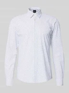 Koszule męskie - Koszula casualowa o kroju slim fit ze wzorem na całej powierzchni model ‘P-ROAN-K-F-261’ - miniaturka - grafika 1