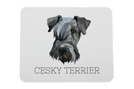 Podkładki pod mysz - Terier czeski podkładka geometryczny Art-Dog - miniaturka - grafika 1
