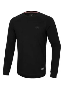 Pit Bull Koszulka Długi Rękaw Mercado Longsleeve Small Logo Black - Koszulki sportowe męskie - miniaturka - grafika 1