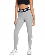Legginsy - Legginsy sportowe damskie szare Nike CT5897-063 r. S - miniaturka - grafika 1
