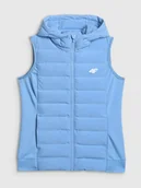 Kurtki damskie - 4F Bezrękawnik z wypełnieniem syntetycznym damski - niebieski XXL - miniaturka - grafika 1