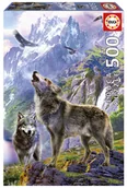 Puzzle - Educa, Puzzle, Wilki w górach, 500 el. - miniaturka - grafika 1